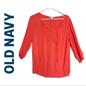 Old Navy Women’s Blouse Coral Size Small